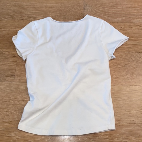 WHITE BRANDY MELVILLE SINCHED TOP - Picture 2 of 3